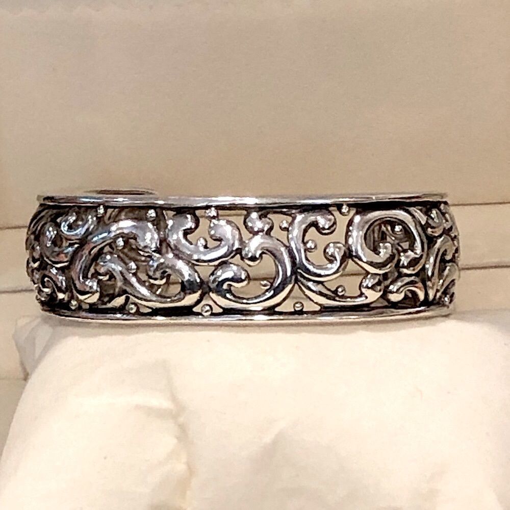 Barse Sterling Silver Scroll Cuff & Vintage Sterl… - image 6